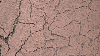 cracked paint on asphalt