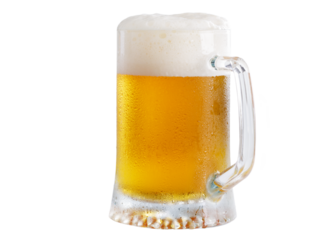 mug of beer isolated on transparent background