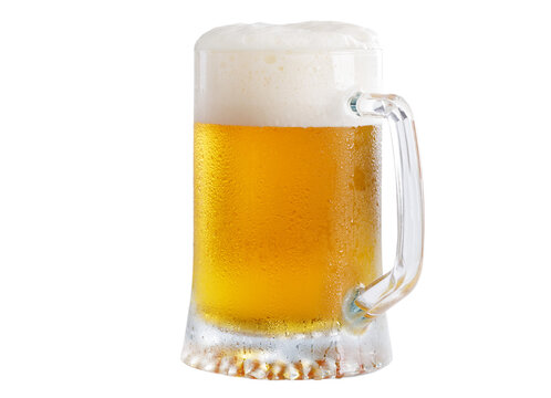 Mug Of Beer Isolated On Transparent Background