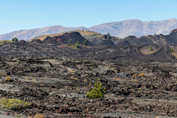 Landscape at Craters of the moon National Park. Idaho. USA