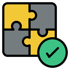 puzzle successful icon