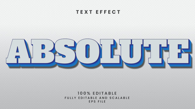 Absolute Editable Text Effec