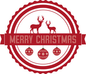 RED LABEL OF MERRY CHRISTMAS