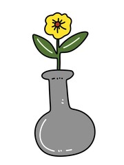 art color of flower in the jar