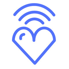 Heart Love Radar Signal Valentine