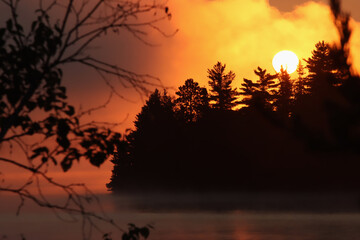 Fototapeta premium Sunrise Over Island