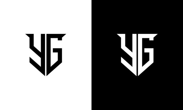 monogram yg modern logo design