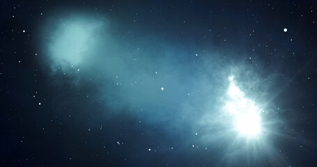 Fototapeta na wymiar Milky Way stars and starry skies. 3D illustration.