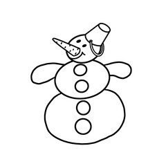 snowman with hat