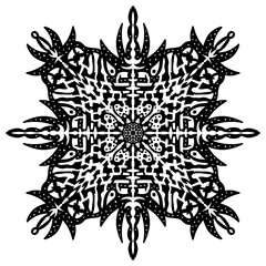 Fototapeta premium tattoo design snowflake