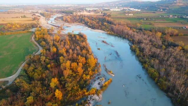 Vomano River from above.