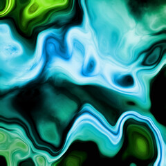 fractal distortion twisted lines illustration. Digital abstract striped ripples texture