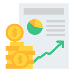 Fototapeta premium financial business company icon