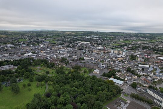 Tralee Town Centre County Kerry Ireland Drone Aerial View