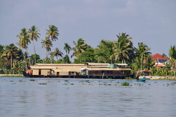 house boats @ allepey, kerala, India
