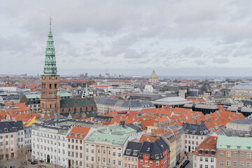 Naklejka na ściany i meble Denmark. Architecture of the city of Copenhagen.
