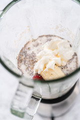 Strawberry banana smoothie