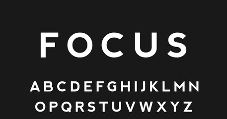 Fototapeta na wymiar Minimal stylish tech font, typography design, illustration font
