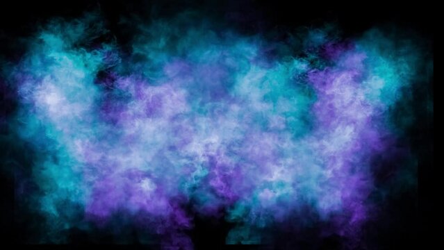 Animated background with colored smoke