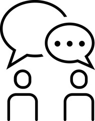 Talking People Icon communication. Chat