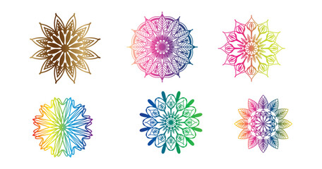 


colorful mandala background, colorful mandala set, 
luxury ornamental mandala design background, mandala design, Mandala pattern Coloring book Art wallpaper design, tile pattern, colorful mandala 