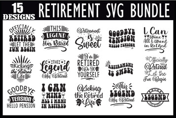 Retirement SVG bundle