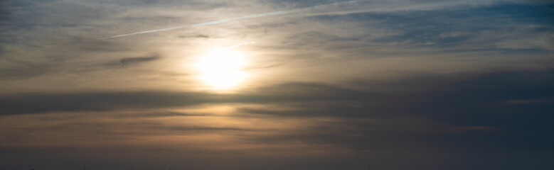 sunset in the clouds