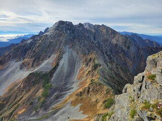 晩秋の大キレット