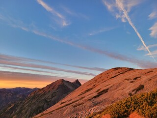 夕焼け槍ヶ岳