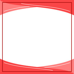 Pink, red and white wavy background color with stripe line shape. Suitable for social media post and web internet ads. Template layout. Frame, boarder for text, picture, advertisement. Empty space. 