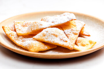fried puff pastry with sugar