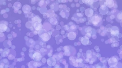 Motion graphics. lavender abstract defocused background, circle shape bokeh spots