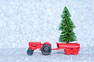 Christmas tree farming and cultivation background