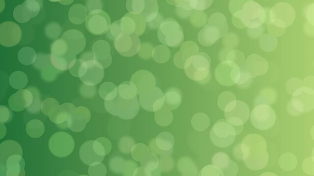 Motion graphics. olive and green abstract defocused background, circle shape bokeh spots