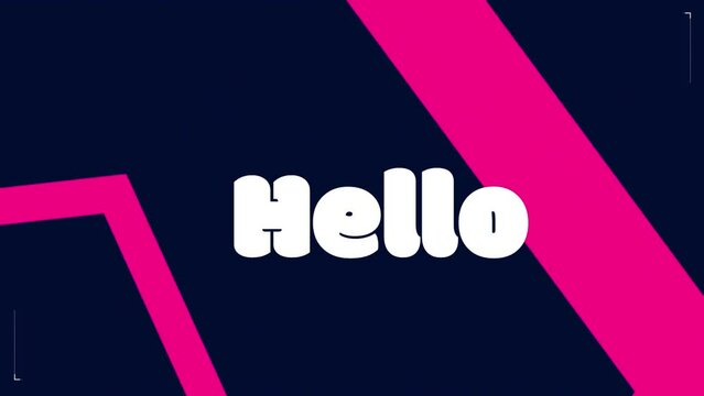hello animation