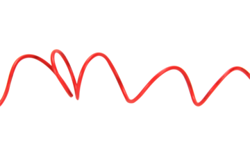 shape or force wire cable of usb and adapter into a curve or angle.isolated on white background.Electronic Connector.Selection focus.