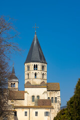 Fototapeta na wymiar Benedictine abbey Cluny, Saone et Loire department, Bourgogne region, France