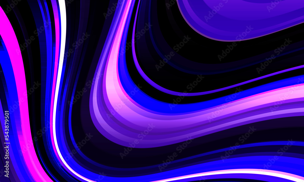 Poster abstract purple strips line curve wave geometric dynamic pattern design modern futuristic background