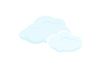 clouds vector isolated on white background ep228