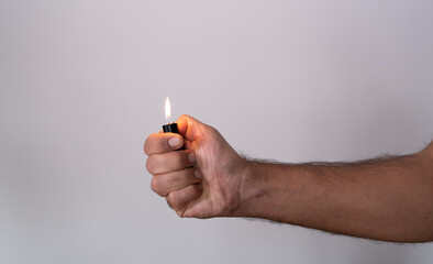 Icons created with hand signs on a white background