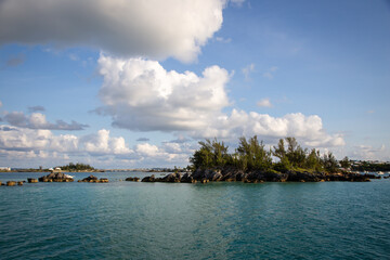 Boat ride tour and views of Bermuda's coastline