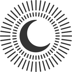 Minimalist Vintage Cosmic Vector