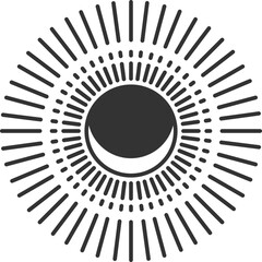 Minimalist Vintage Cosmic Vector