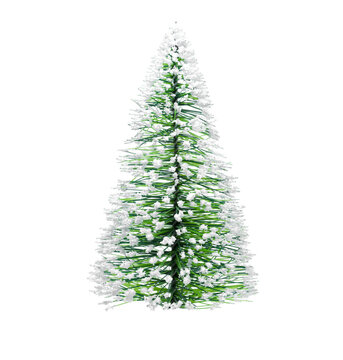 Weihnachtsbaum isoliert vor weißem Hintergrund