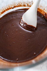 Chocolate ganache cupcake