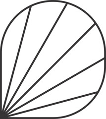 Monoline Geometric Element Vector