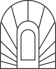 Monoline Geometric Element Vector