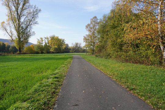 Radweg bei Wanfried in Hessen
