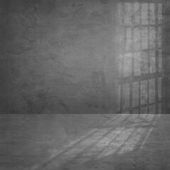 Grunge texture grey room of a dilapidated wall