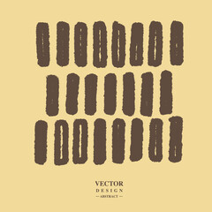 Repeatedly arranged small squares, hand-painted irregularly, ink halo borders are visual styles, and vector free editing uses patterns.